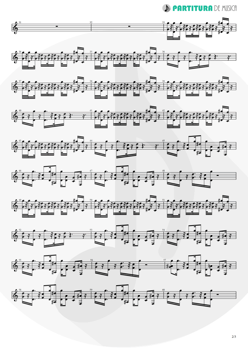 Partitura de musica de Teclado - Twilight Zone | 2 Unlimited | Get Ready! 1992 - pag 2