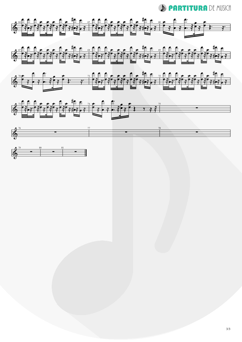 Partitura de musica de Teclado - Twilight Zone | 2 Unlimited | Get Ready! 1992 - pag 3