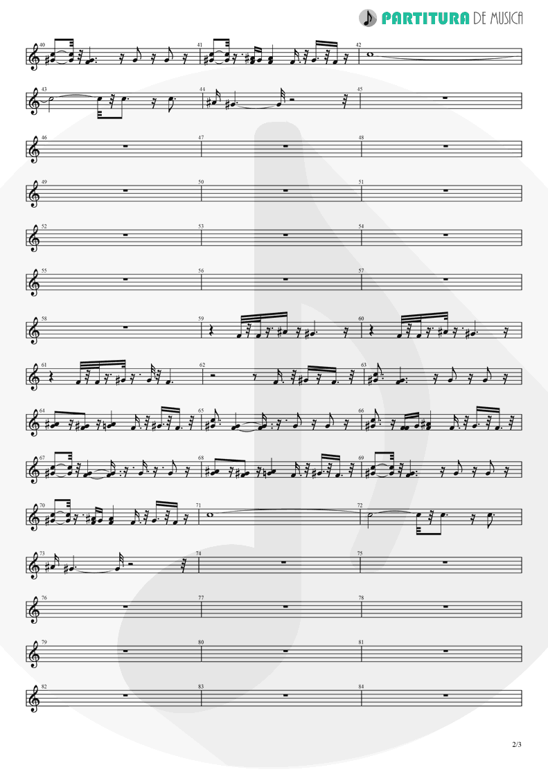 Partitura de musica de Piano - Tribal Dance | 2 Unlimited | No Limits 1993 - pag 2