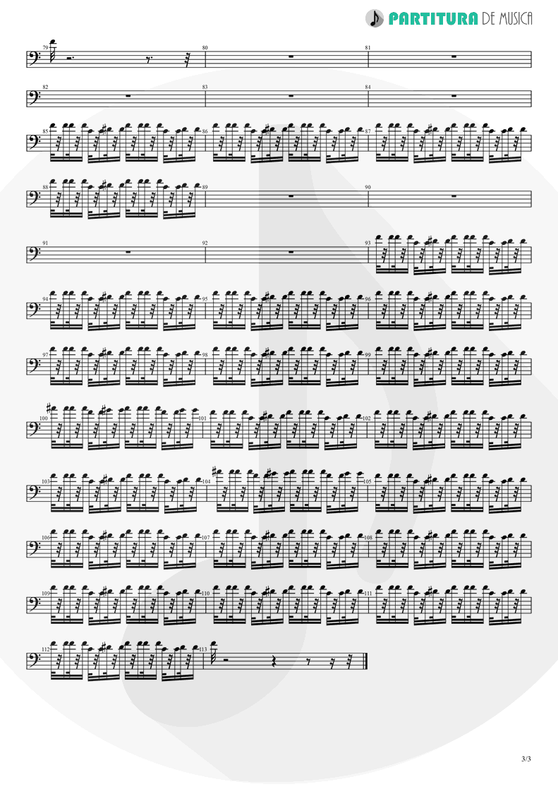Partitura de musica de Teclado - Tribal Dance | 2 Unlimited | No Limits 1993 - pag 3