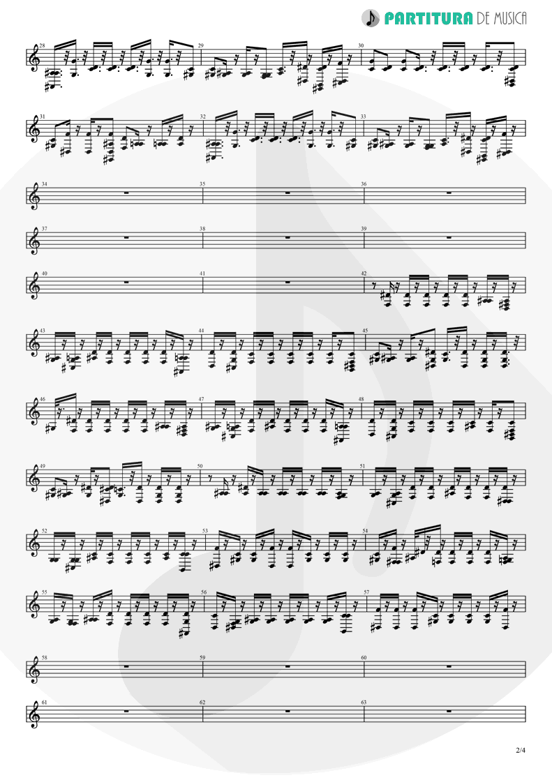 Partitura de musica de Saxofone Alto - No One | 2 Unlimited | Real Things 1994 - pag 2