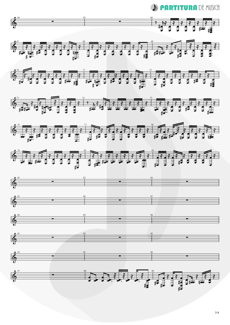 Partitura de musica de Saxofone Alto - No One | 2 Unlimited | Real Things 1994 - pag 3
