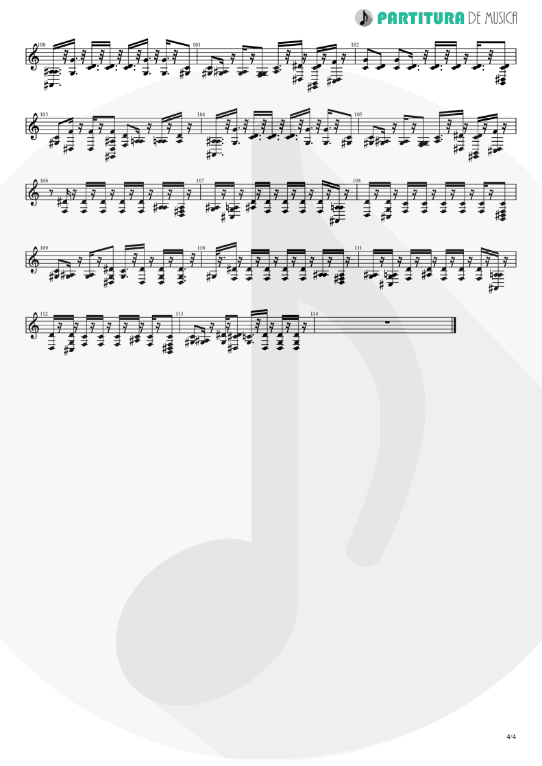 Partitura de musica de Saxofone Alto - No One | 2 Unlimited | Real Things 1994 - pag 4