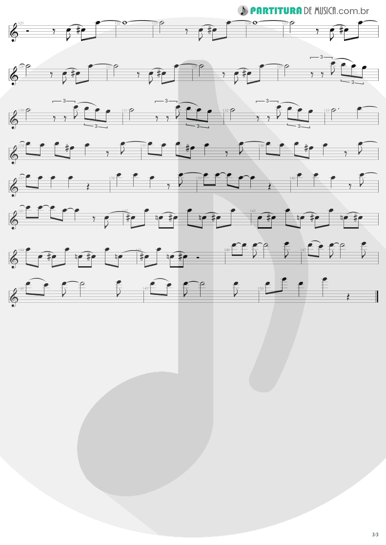 Partitura de musica de Guitarra Elétrica - Rocker | AC/DC | T.N.T. 1975 - pag 3