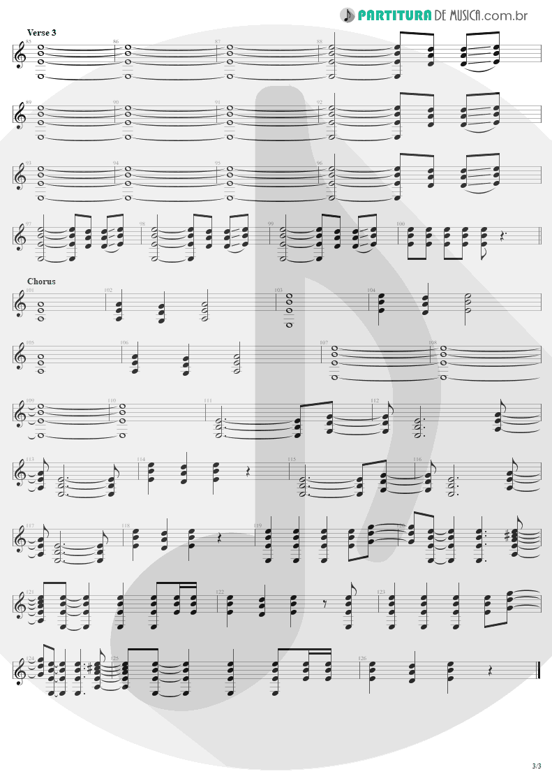 Partitura de musica de Guitarra Elétrica - Dirty Deeds Done Dirt Cheap | AC/DC | Dirty Deeds Done Dirt Cheap 1976 - pag 3