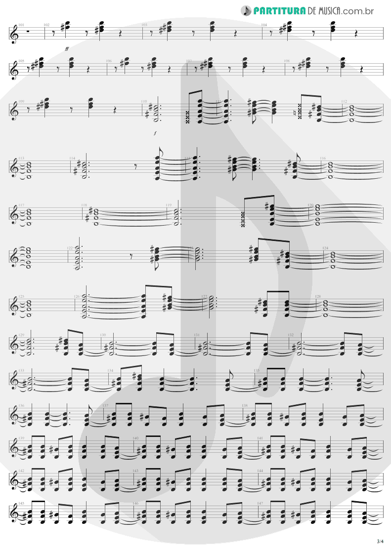 Partitura de musica de Guitarra Elétrica - It's A Long Way To The Top | AC/DC | High Voltage 1976 - pag 3