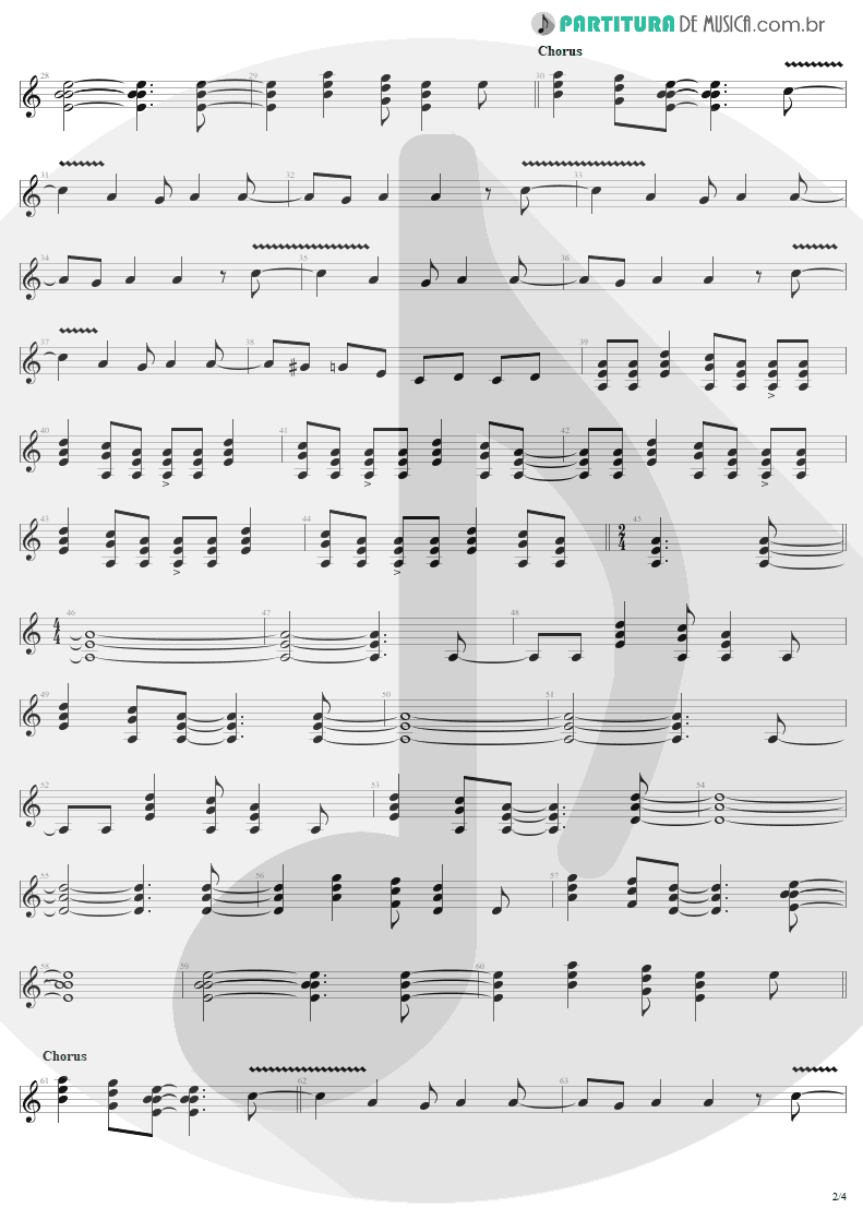 Partitura de musica de Guitarra Elétrica - Bad Boy Boogie | AC/DC | Let There Be Rock 1977 - pag 2