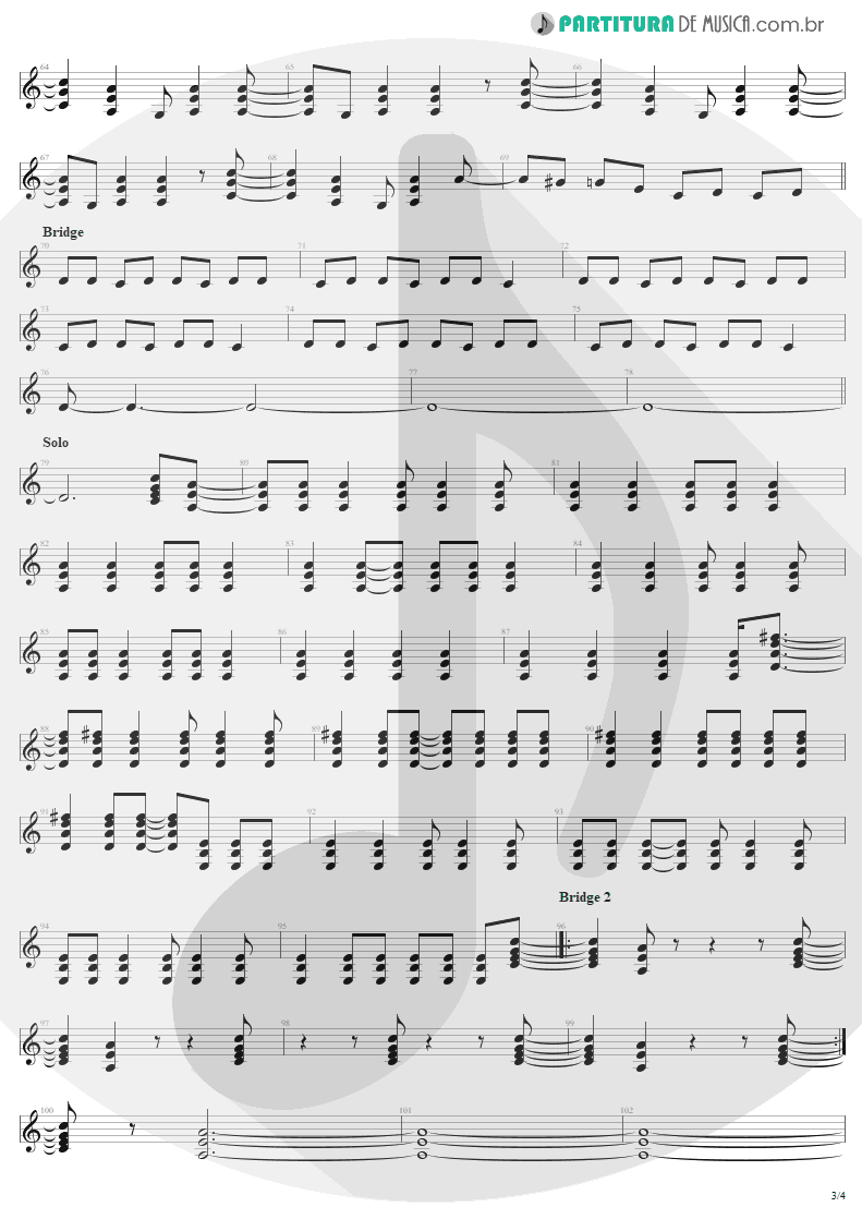 Partitura de musica de Guitarra Elétrica - Bad Boy Boogie | AC/DC | Let There Be Rock 1977 - pag 3