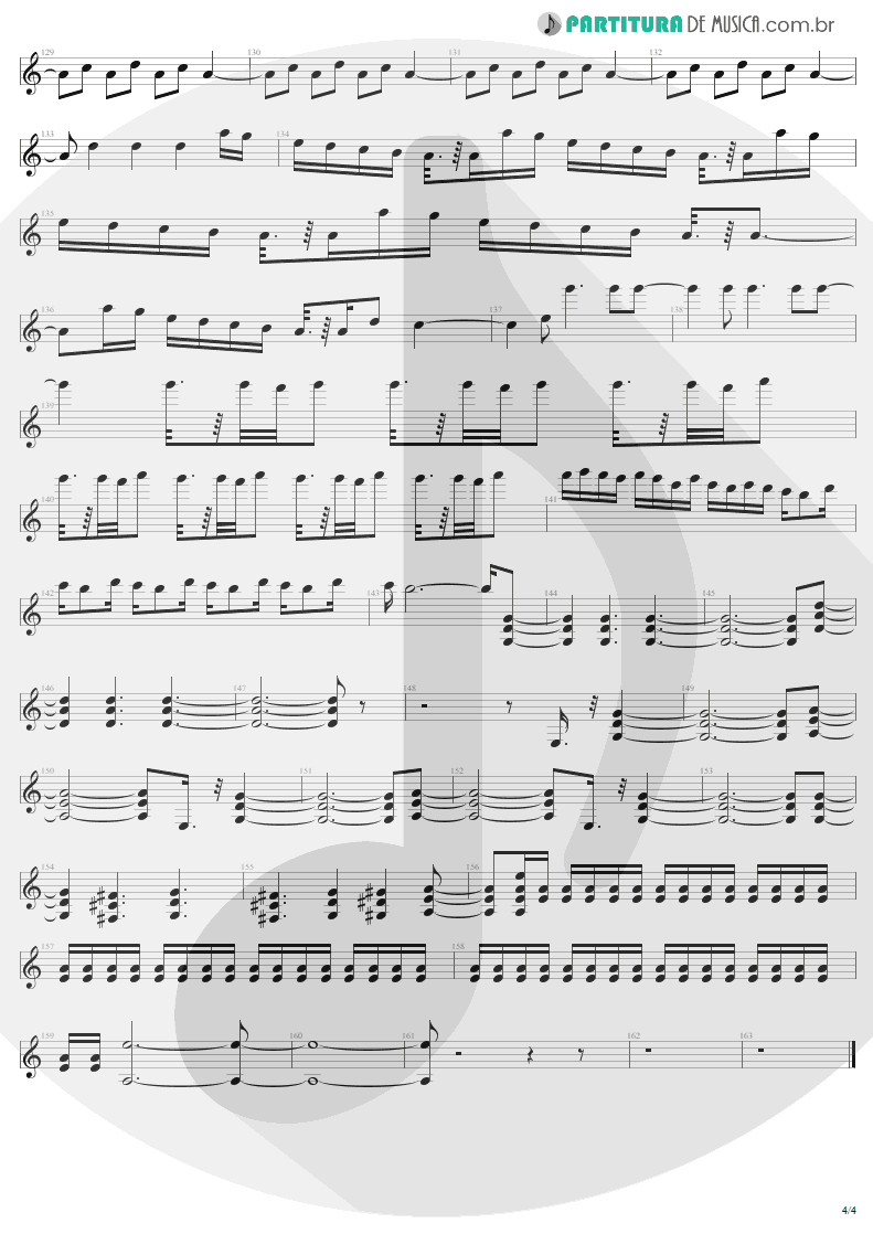 Partitura de musica de Guitarra Elétrica - Whole Lotta Rosie | AC/DC | Let There Be Rock 1977 - pag 4