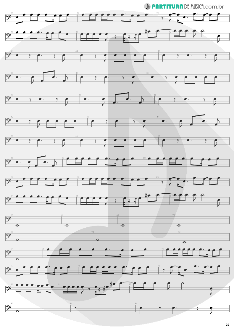 Partitura de musica de Baixo Elétrico - Back In Black | AC/DC | Back In Black 1980 - pag 2