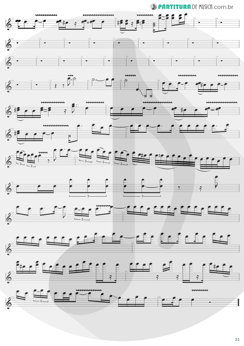 Partitura de musica de Guitarra Elétrica - Back In Black | AC/DC | Back In Black 1980 - pag 2