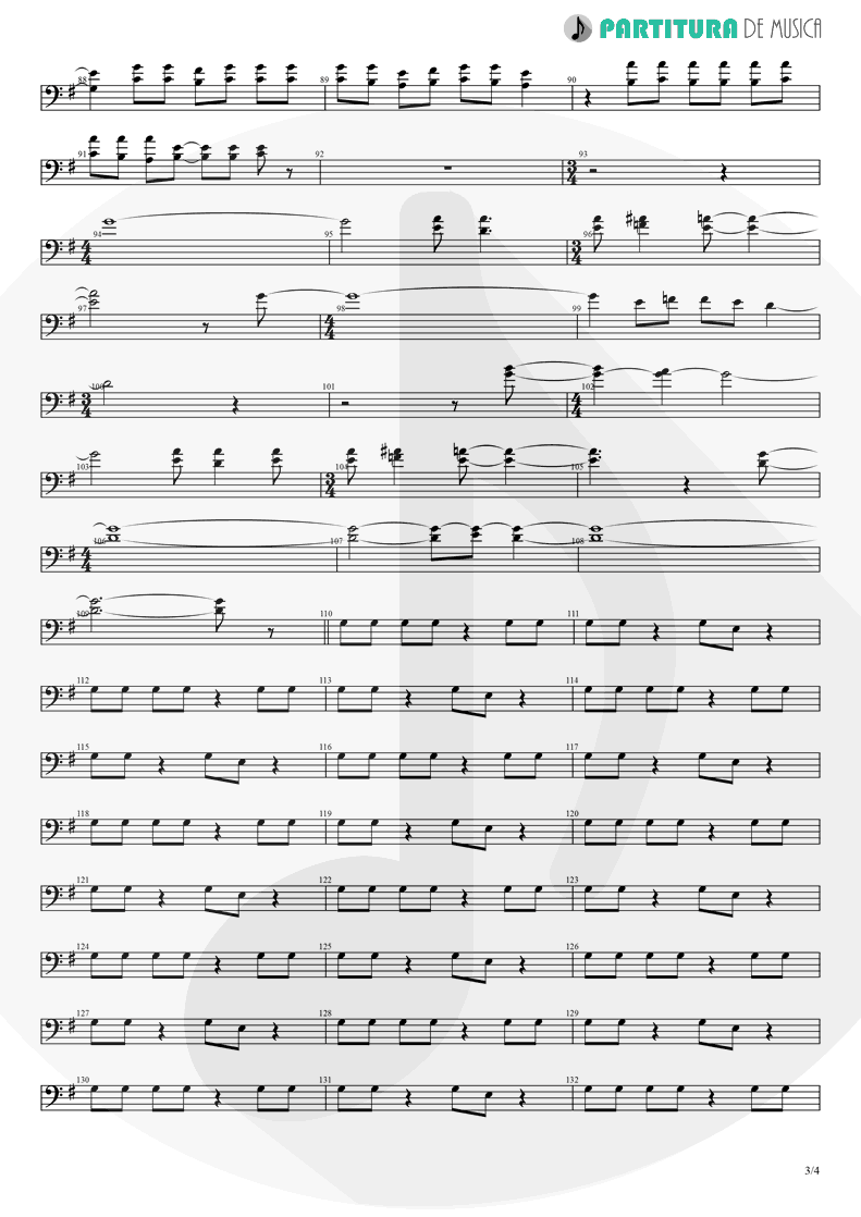 Partitura de musica de Violino - Thinking Of You | A Perfect Circle | Mer de Noms 2000 - pag 3