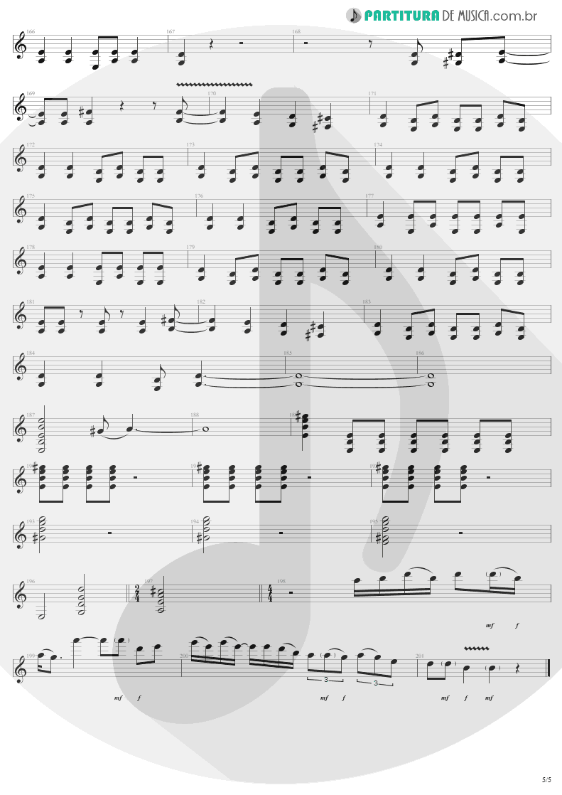 Partitura de musica de Guitarra Elétrica - Train Kept A Rollin' | Aerosmith | Get Your Wings 1974 - pag 5