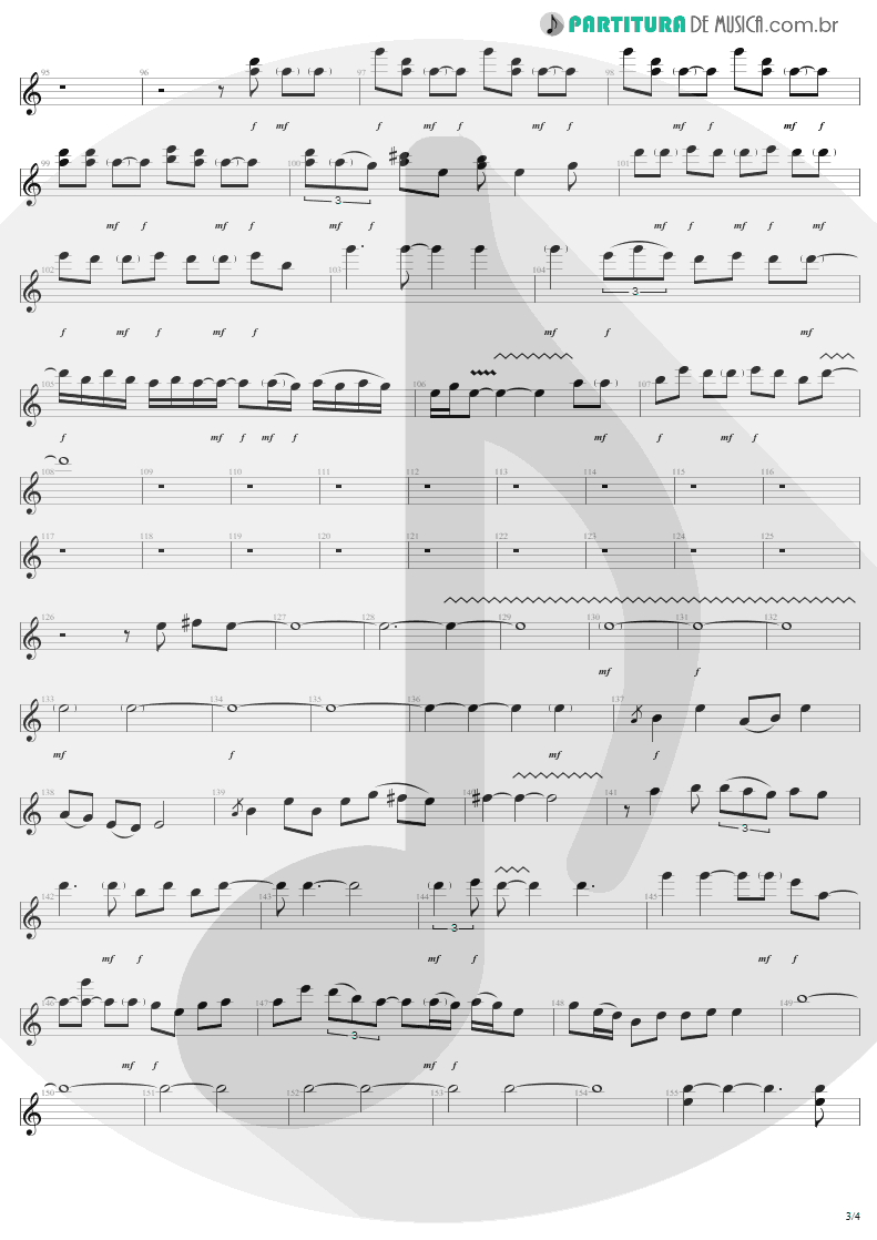 Partitura de musica de Guitarra Elétrica - Train Kept A Rollin' | Aerosmith | Get Your Wings 1974 - pag 3