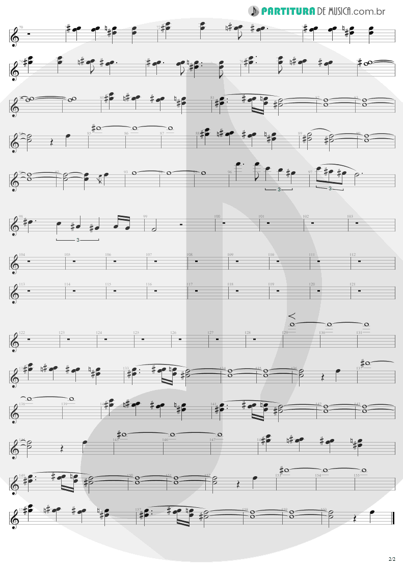 Partitura de musica de Canto - Kings and Queens | Aerosmith | Draw the Line 1977 - pag 2