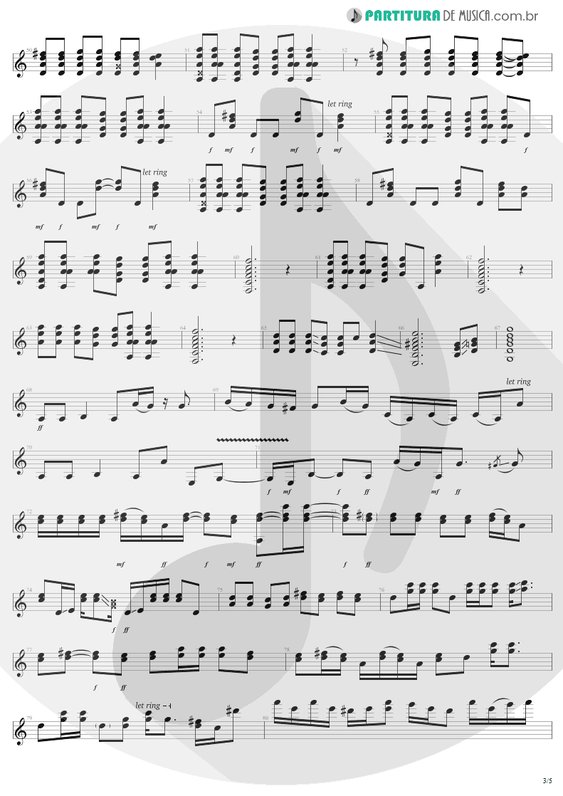 Partitura de musica de Guitarra Elétrica - Dude Looks Like A Lady | Aerosmith | Permanent Vacation 1987 - pag 3