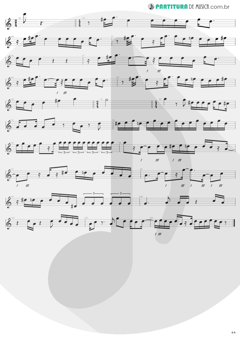 Partitura de musica de Canto - Rag Doll | Aerosmith | Permanent Vacation 1987 - pag 4