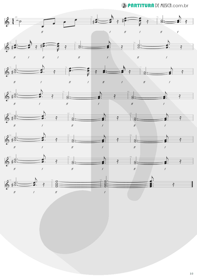 Partitura de musica de Guitarra Elétrica - What It Takes | Aerosmith | Pump 1989 - pag 3