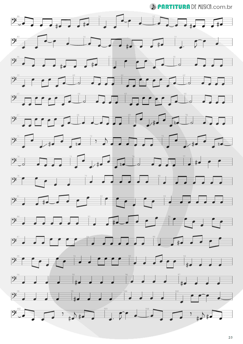 Partitura de musica de Baixo Elétrico - Heaven Beside You | Alice in Chains | Alice in Chains 1995 - pag 2