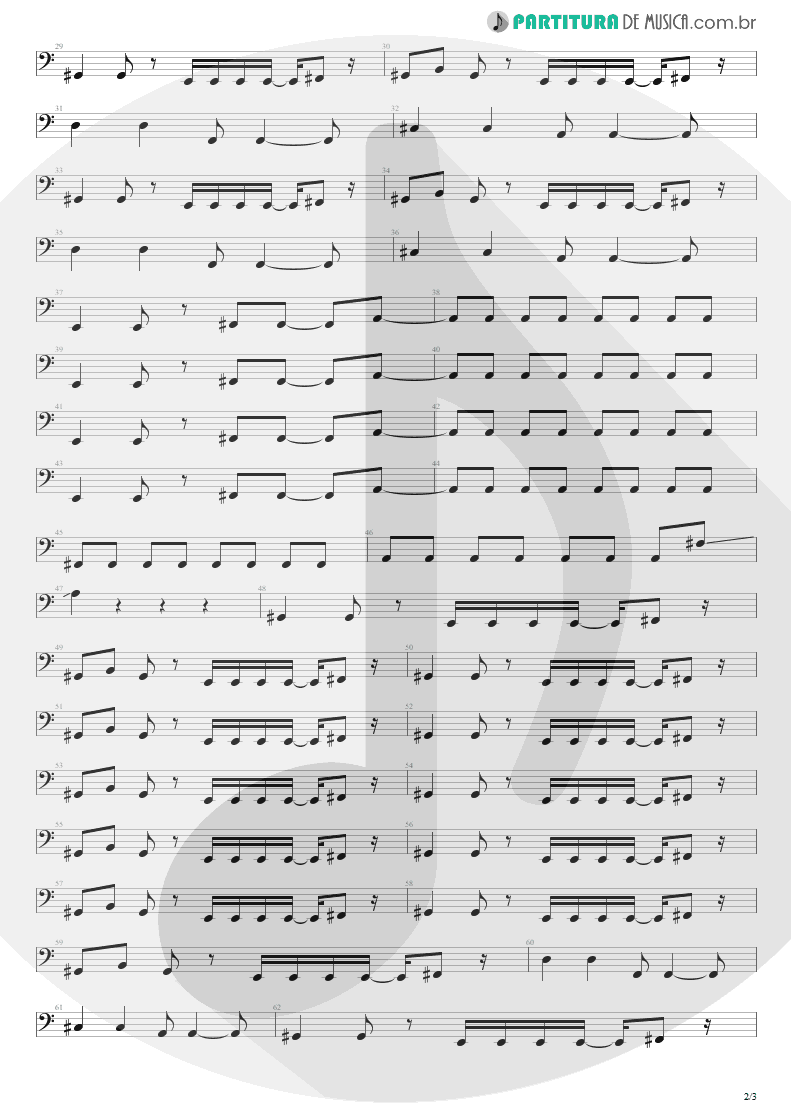 Partitura de musica de Baixo Elétrico - Got Me Wrong | Alice in Chains | MTv Unplugged 1996 - pag 2