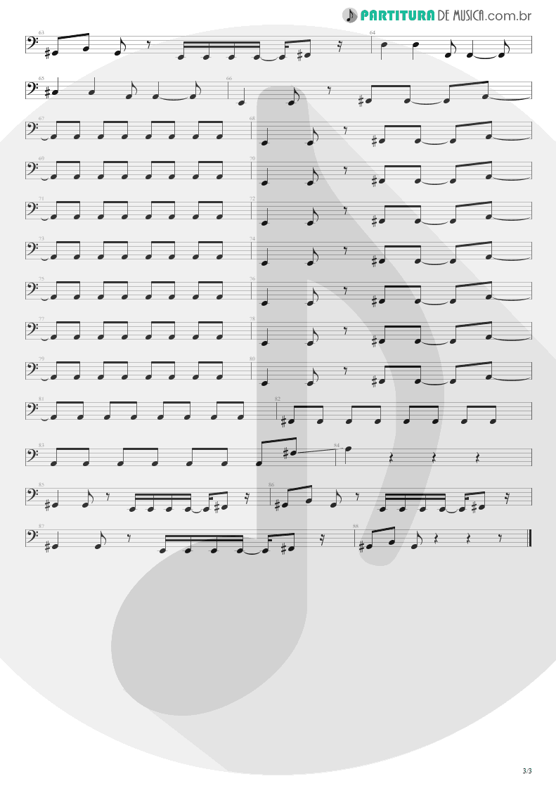 Partitura de musica de Baixo Elétrico - Got Me Wrong | Alice in Chains | MTv Unplugged 1996 - pag 3