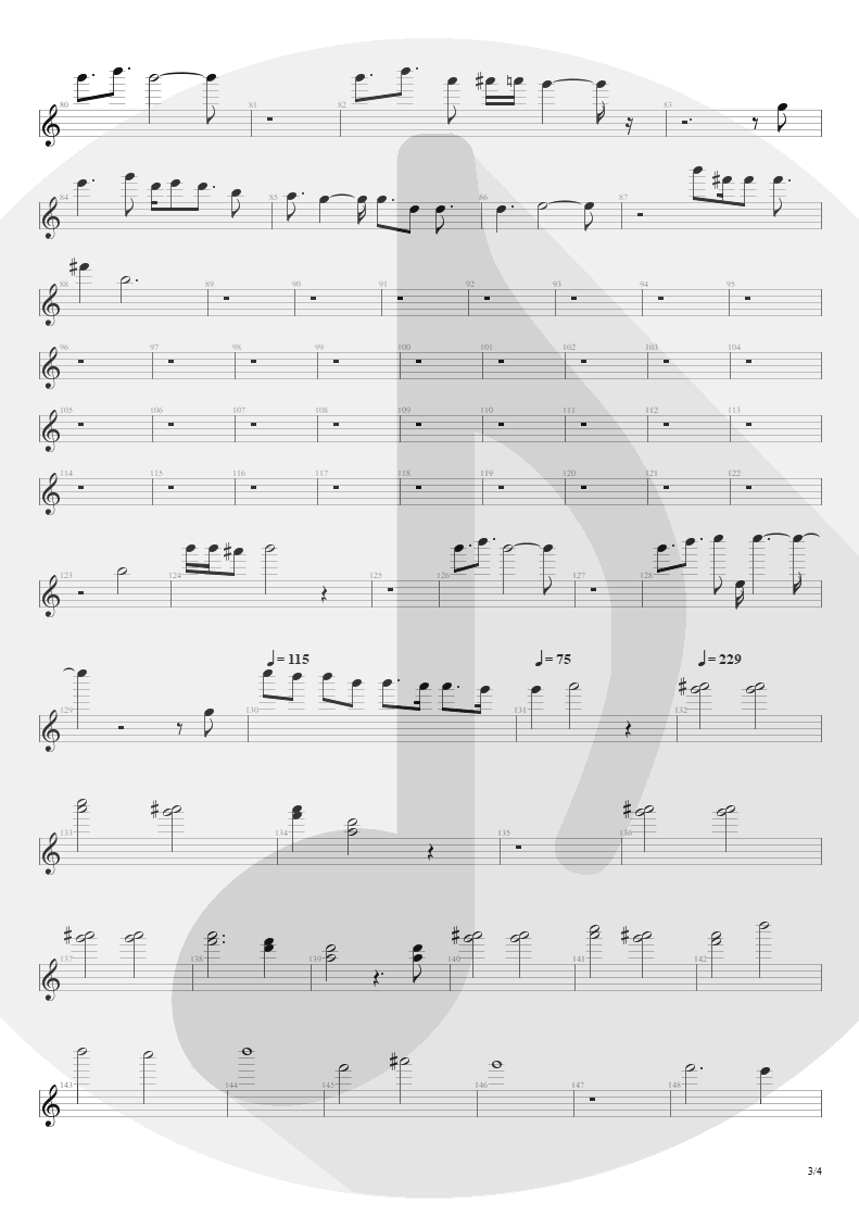 Partitura de musica de Canto - Streets Of Tomorrow | Angra | Angels Cry 1993 - pag 3