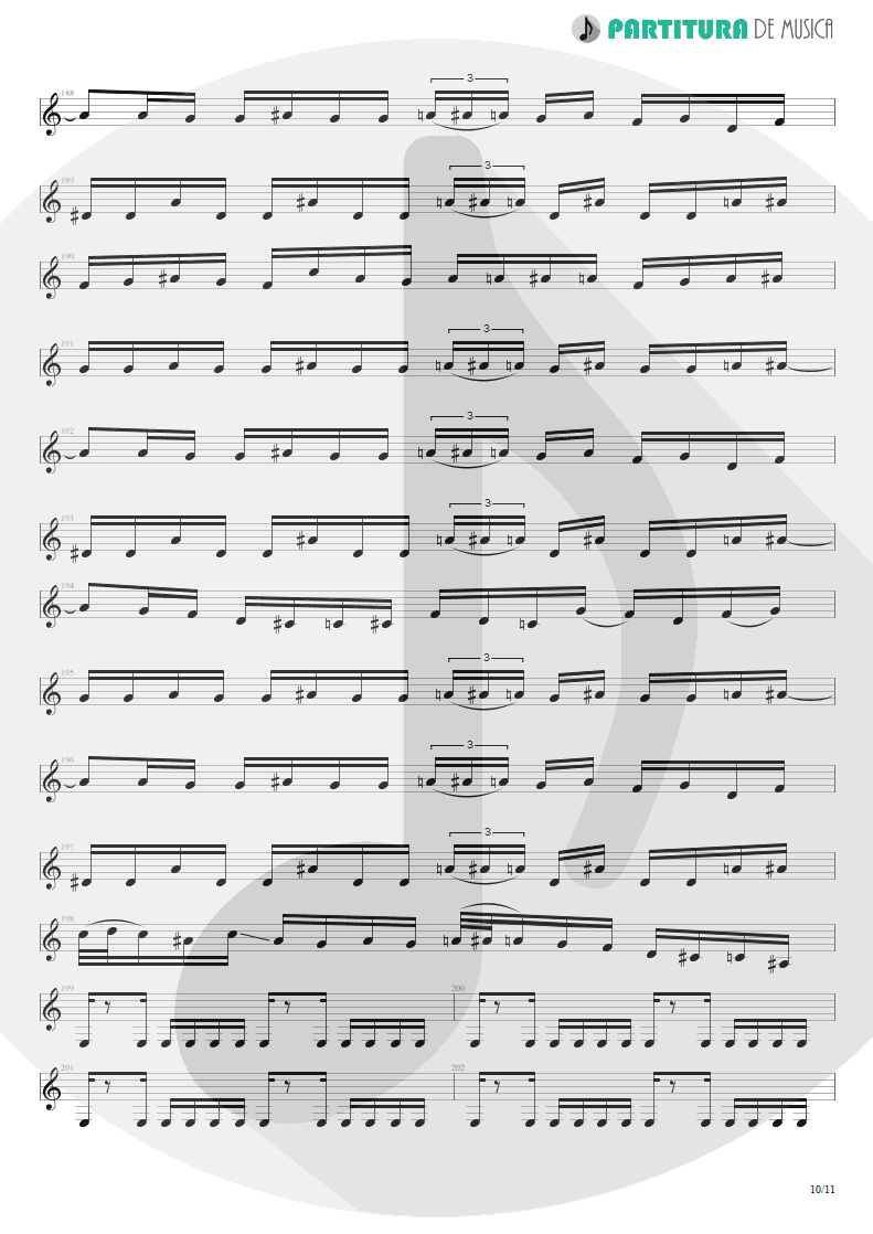 Partitura de musica de Guitarra Elétrica - Nothing To Say | Angra | Holy Land 1996 - pag 10