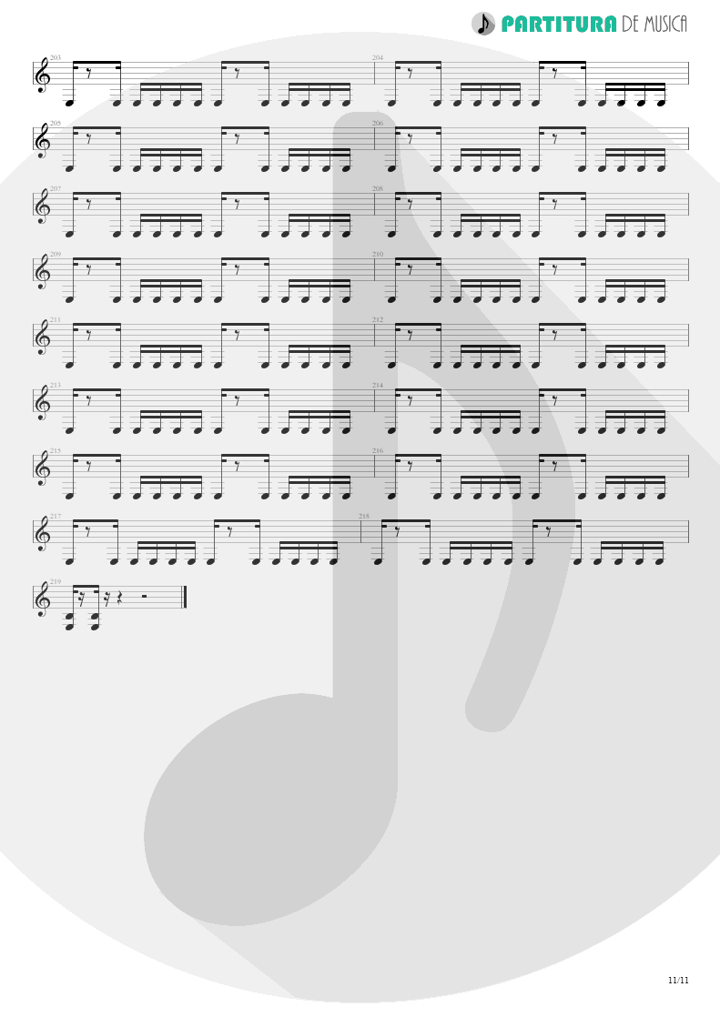 Partitura de musica de Guitarra Elétrica - Nothing To Say | Angra | Holy Land 1996 - pag 11