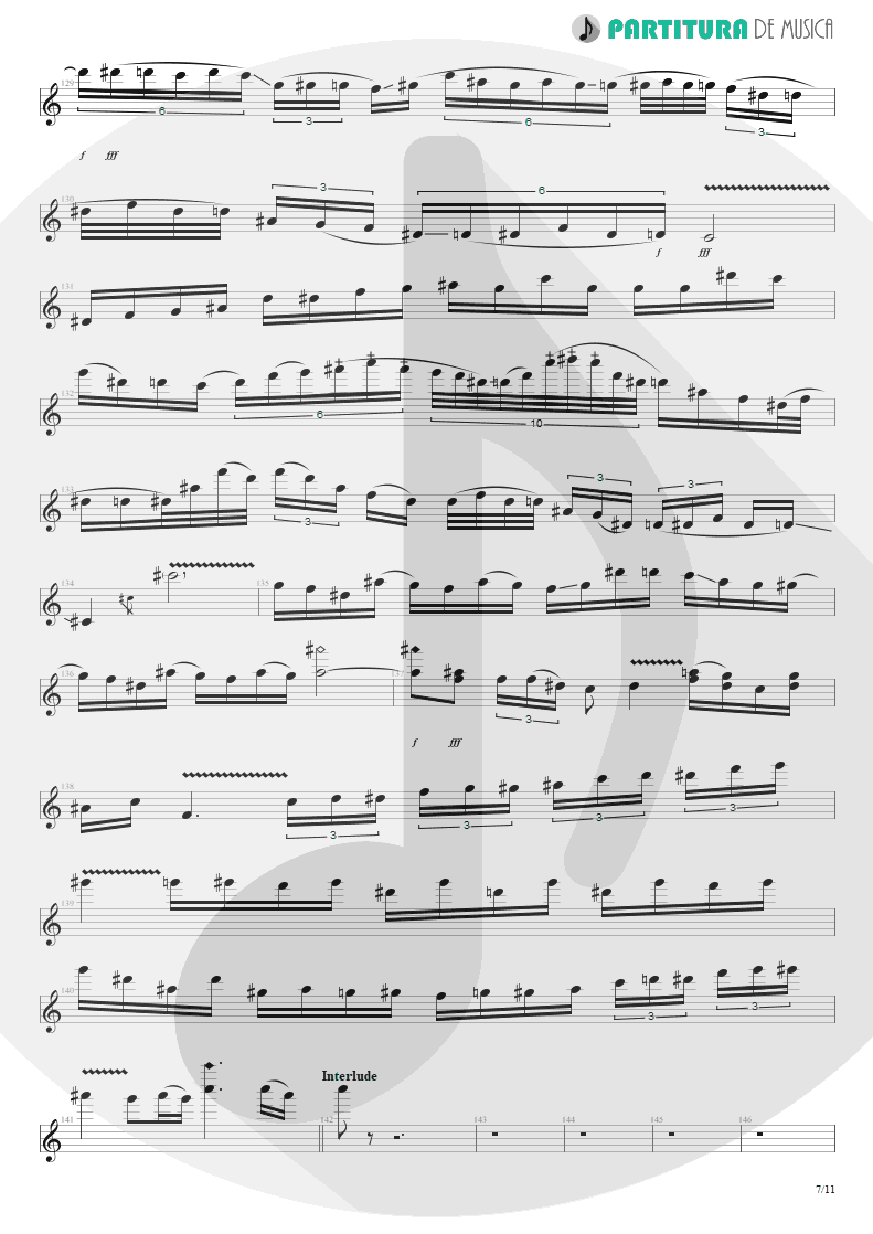 Partitura de musica de Guitarra Elétrica - Nothing To Say | Angra | Holy Land 1996 - pag 7