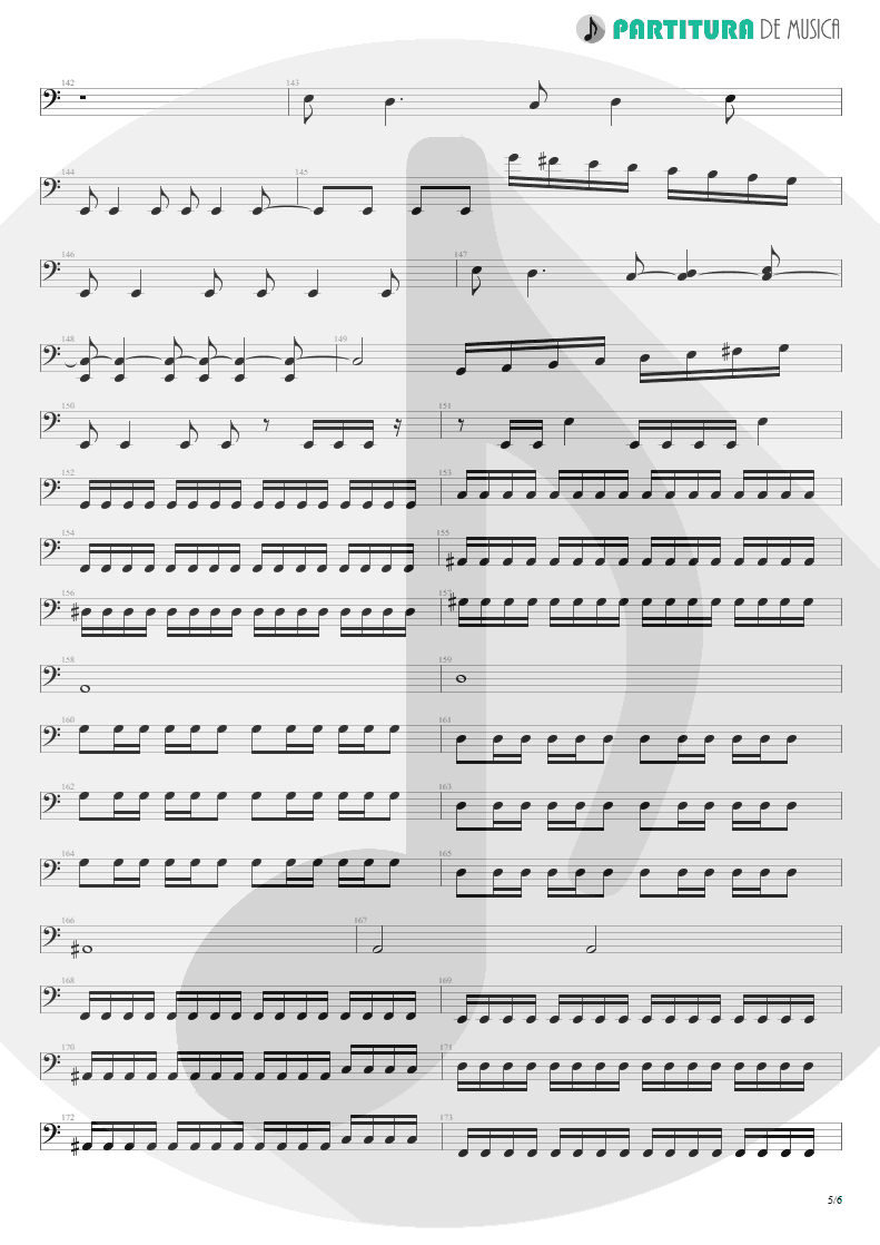 Partitura de musica de Baixo Elétrico - Nova Era | Angra | Rebirth 2001 - pag 5