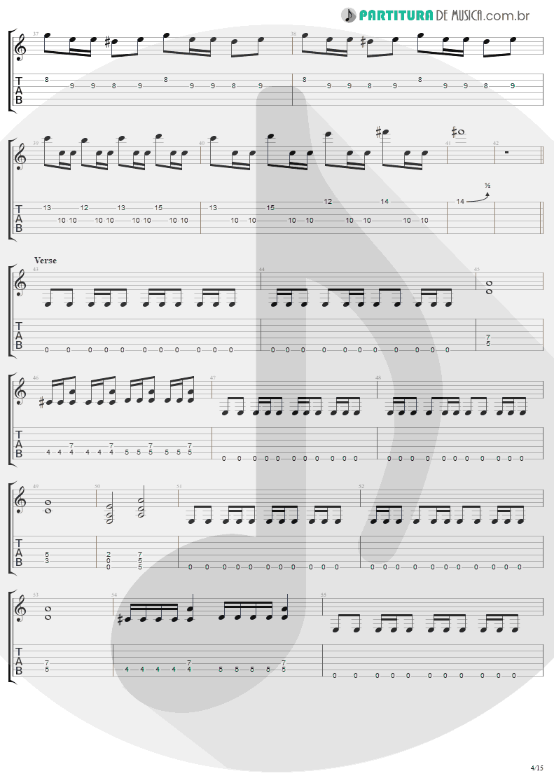 Tablatura + Partitura de musica de Guitarra Elétrica - The Temple Of Hate | Angra | Temple of Shadows 2004 - pag 4