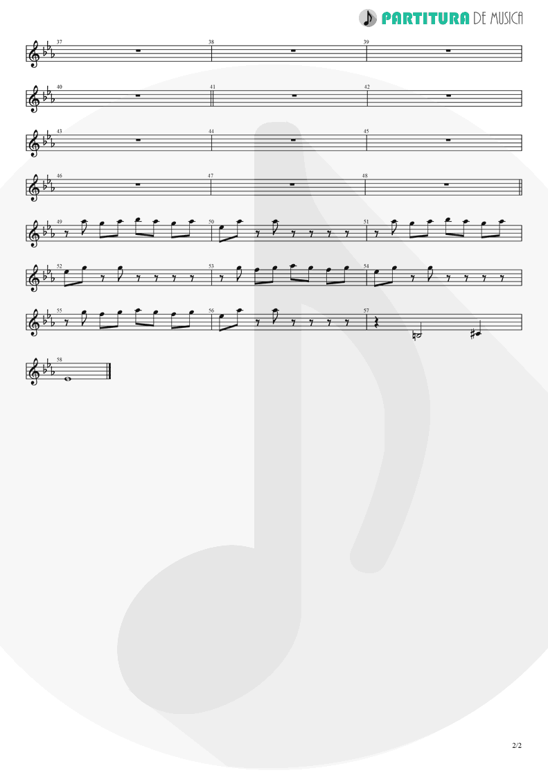 Partitura de musica de Trompete - J'aurais Bien Voulu | Babylon Circus | Dances Of Resistance 2004 - pag 2