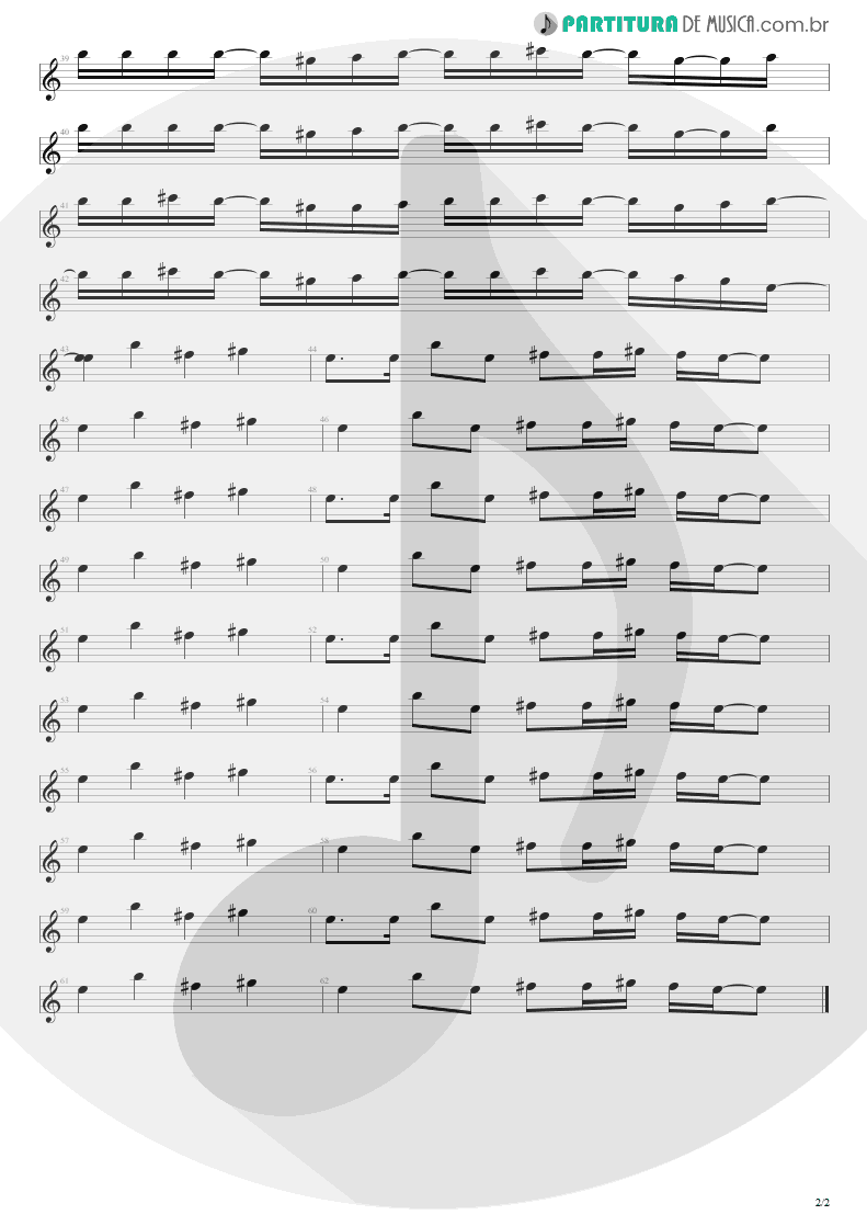 Partitura de musica de Canto - Feeling This | Blink-182 | Blink-182 2003 - pag 2