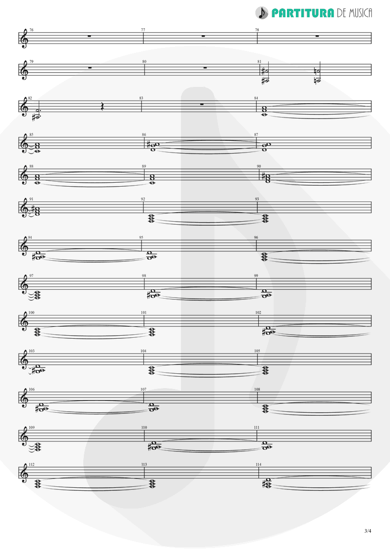 Partitura de musica de Teclado - Aqui No Es Asi | Caifanes | El nervio del volcán 1994 - pag 3