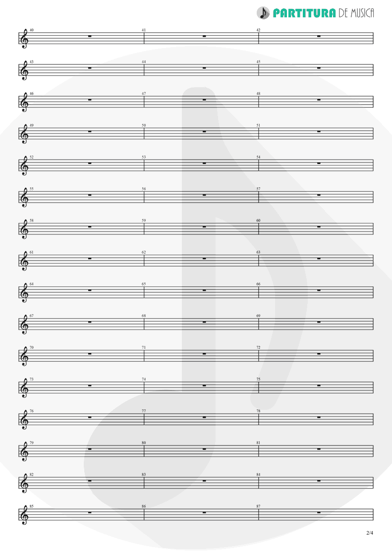 Partitura de musica de Guitarra Elétrica - Pero Nunca Me Cai | Caifanes | El nervio del volcán 1994 - pag 2