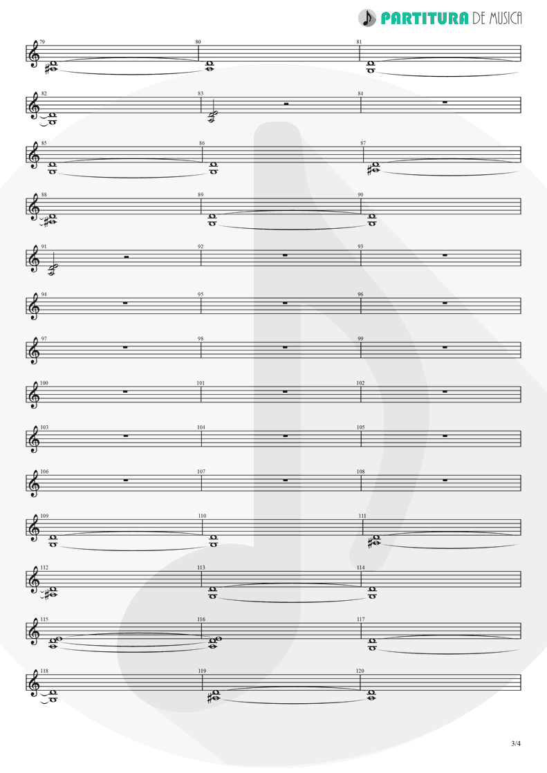 Partitura de musica de Violino - Pero Nunca Me Cai | Caifanes | El nervio del volcán 1994 - pag 3