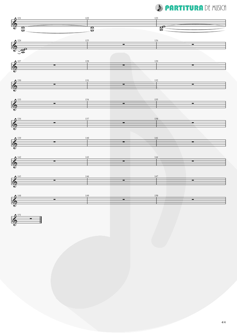 Partitura de musica de Violino - Pero Nunca Me Cai | Caifanes | El nervio del volcán 1994 - pag 4