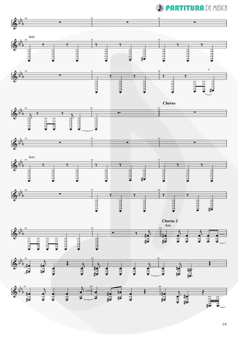 Partitura de musica de Trompete - Rush | Dagoba | Dagoba 2003 - pag 2