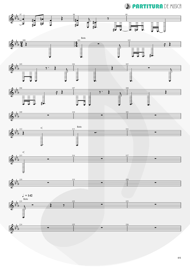 Partitura de musica de Trompete - Rush | Dagoba | Dagoba 2003 - pag 4