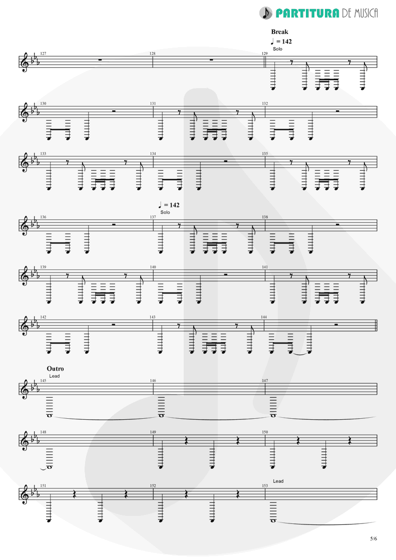 Partitura de musica de Trompete - Rush | Dagoba | Dagoba 2003 - pag 5