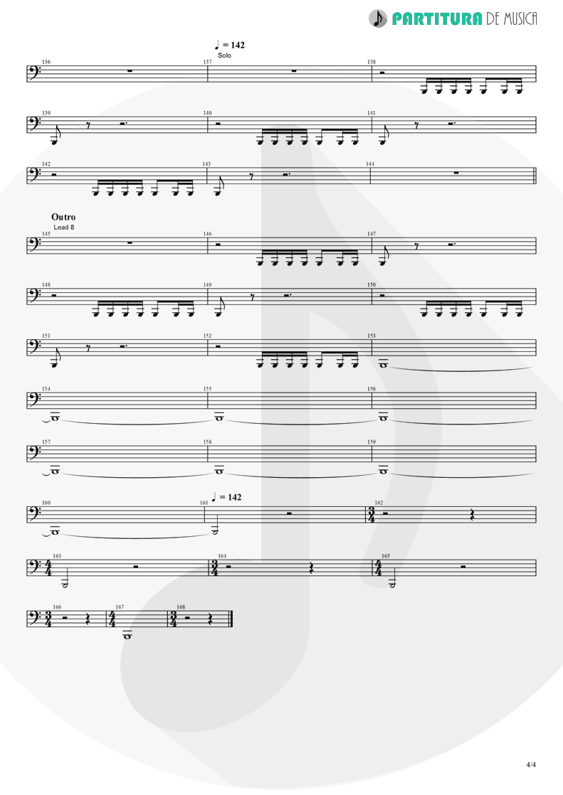 Partitura de musica de Violoncelo - Rush | Dagoba | Dagoba 2003 - pag 4