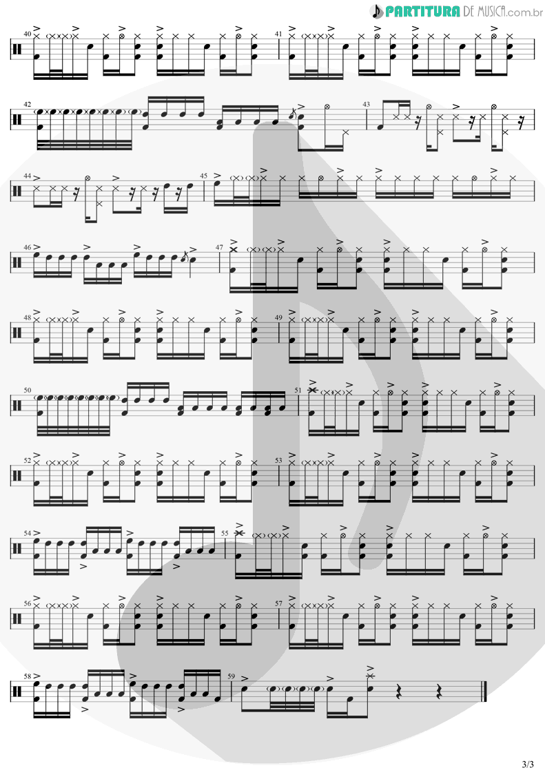 Partitura de musica de Bateria - Volta Bebê, Volta Nenêm | Dj Guuga | Volta Bebê, Volta Nenêm 2021 - pag 3