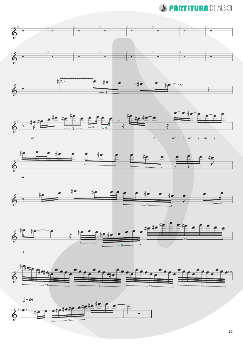 Partitura de musica de Saxofone Alto - Another Day | Dream Theater | Images and Words 1992 - pag 2