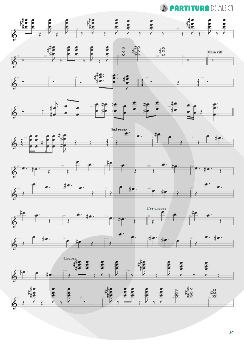 Partitura de musica de Teclado - Under A Glass Moon | Dream Theater | Images and Words 1992 - pag 3