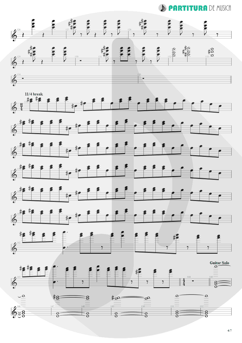 Partitura de musica de Teclado - Under A Glass Moon | Dream Theater | Images and Words 1992 - pag 4