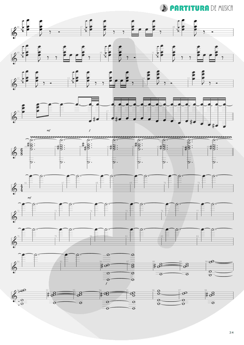 Partitura de musica de Teclado - 6:00 | Dream Theater | Awake 1994 - pag 3