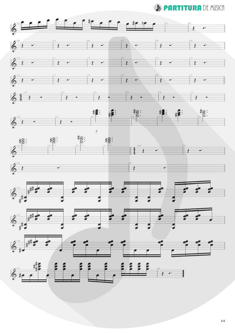 Partitura de musica de Teclado - 6:00 | Dream Theater | Awake 1994 - pag 4
