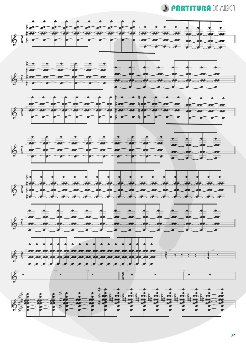 Partitura de musica de Teclado - Caught In A Web | Dream Theater | Awake 1994 - pag 3