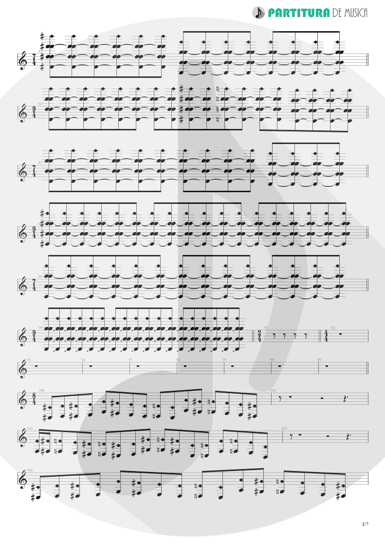 Partitura de musica de Teclado - Caught In A Web | Dream Theater | Awake 1994 - pag 5