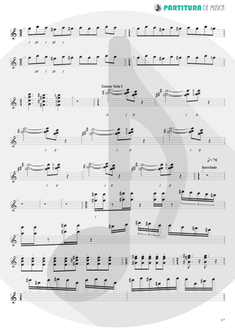 Partitura de musica de Teclado - Erotomania | Dream Theater | Awake 1994 - pag 3